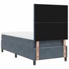 vidaXL Boxspringbed met matras Donkergrijs 90 x 190 cm Stof