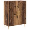 vidaXL Hoge kast Oud Hout 69,5 x 34 x 180 cm Bewerkt hout