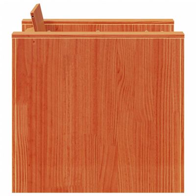vidaXL Tuinbank 79x60x62 cm massief grenenhout wasbruin