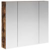 vidaXL Badkamer spiegelkast Gerookt eiken 80 x 14.5 x 70 cm