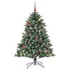 vidaXL Kunstkerstboom met 150 LED Groen 150 cm PVC en Plastic en Staal