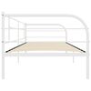 vidaXL Bedbank metaal wit 90x200 cm