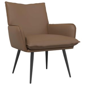 vidaXL Fauteuil Cappuccino Kunstleer