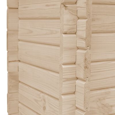 vidaXL Plantenbak verhoogd 100x100x80 cm massief grenenhout