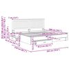 vidaXL Bedframe met hoofdeinde met lade Wit 200 x 200 cm Bewerkt hout