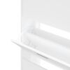 vidaXL Schoenenkast 63x24x147 cm bewerkt hout wit