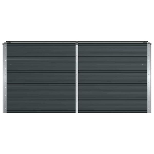 vidaXL Plantenbak Antraciet 160 x 40 x 75 cm Staal