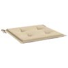 vidaXL Tuinstoelkussens 6 st 40x40x4 cm oxford stof beige