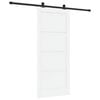 vidaXL Schuifdeur ORKDAL 86 x 198,5 cm Bewerkt hout Wit en zwart