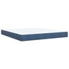 vidaXL Boxspring met matras fluweel blauw 180x200 cm