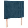 vidaXL Bedframe zonder matras 90x190 cm fluweel donkerblauw