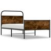 vidaXL Bedframe zonder matras bewerkt hout sonoma eikenkleur 100x190cm