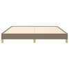 vidaXL Bedframe zonder matras stof taupe 180x200 cm