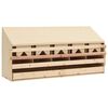 vidaXL Kippenlegkast 5 compartimenten 117x33x54 cm massief grenenhout