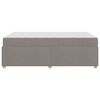 vidaXL Bedframe met matras Taupe 120 x 200 cm Stof