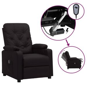 vidaXL Fauteuil elektrisch verstelbaar kunstleer zwart
