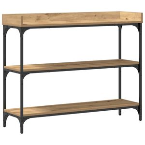 vidaXL Console Tafel artisanaal eikenkleurig 100 x 30 x 80 cm