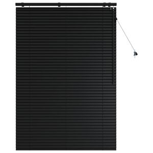 vidaXL Jaloezie Zwart 120 x 160 cm 35 mm Massief Paulowniahout