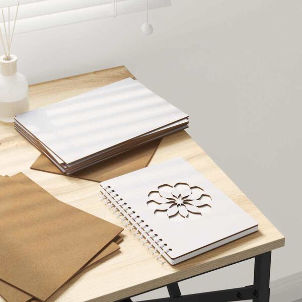 vidaXL Decorpanelen 150 pcs Wit 15 x 21 x 0.27 cm Bewerkt hout