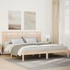 vidaXL Bedframe extra lang zonder matras massief hout 180x220 cm