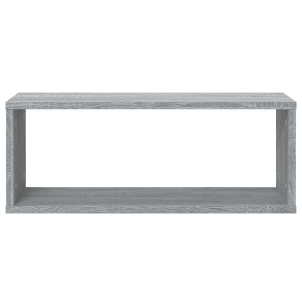 vidaXL Wandschappen kubus 6 st 60x15x23 cm bewerkt hout grijs sonoma