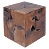 vidaXL Krukken 4 st. 40x40x45 cm massief teakhout bruin