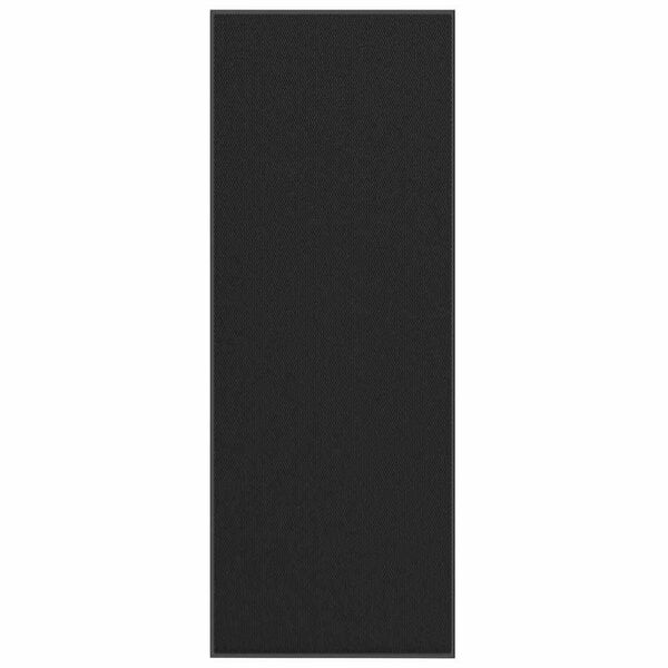 vidaXL Deurmat 115x300 cm zwart