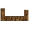 vidaXL Tv-meubelset 4 pcs Gerookt eiken Bewerkt hout