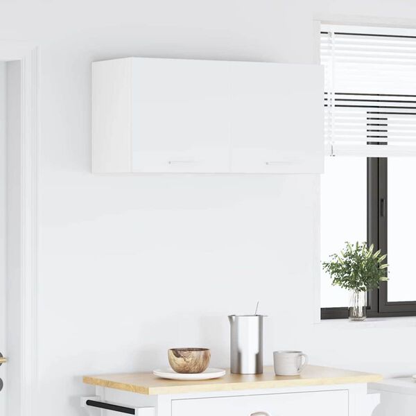 vidaXL Hangkast met opslag 2 pcs Wit 40 x 31 x 40 cm Bewerkt hout