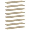 vidaXL Wandschappen 8 st 40x10x1,5 cm spaanplaat sonoma eikenkleurig