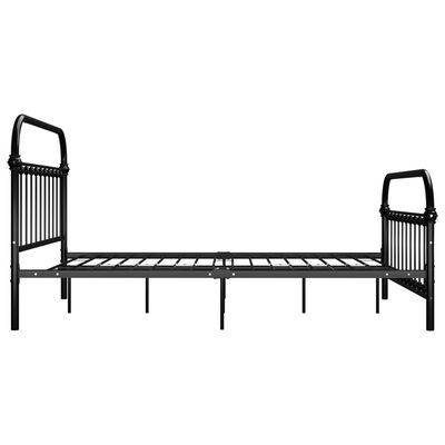vidaXL Bedframe metaal zwart 160x200 cm Overig | Leen Bakker