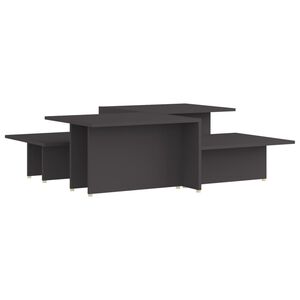 vidaXL Salontafels 2 st 111,5x50x33 cm bewerkt hout grijs
