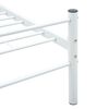 vidaXL Bedframe metaal wit 90x200 cm