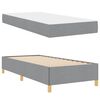 vidaXL Bedframe met matras Lichtgrijs 90 x 200 cm Stof