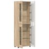 vidaXL Hoge kast FLORIN Sonoma Eiken 60 x 35 x 182 cm Bewerkt hout