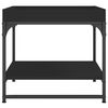 vidaXL Salontafel 49,5x49,5x45 cm bewerkt hout zwart