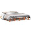 vidaXL Bedframe zonder matras massief grenenhout wasbruin 180x200 cm