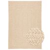 vidaXL Vloerkleed ZIZUR beige binnen en buiten 140x200 cm jute look