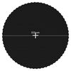 vidaXL Springmat voor 12 feet/3,66 m ronde trampoline stof zwart
