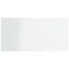 vidaXL Wandschappen 4 st 40x20x1,5 cm bewerkt hout hoogglans wit