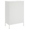 vidaXL Hoge kast 68x39x101,5 cm staal wit