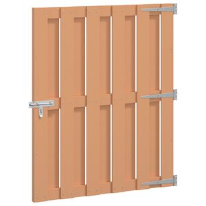 vidaXL Tuinpoort 100 x 112 cm WPC en Aluminium Bruin