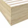 vidaXL Bedframe bewerkt hout sonoma eikenkleurig 180x200 cm