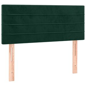 vidaXL Hoofdbord 90x5x78/88 cm fluweel donkergroen