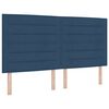 vidaXL Boxspring bed met matras met hoofdeinde Blauw 180 x 200 cm Stof