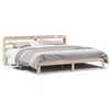 vidaXL Bedframe met hoofdbord massief grenenhout 180x200 cm
