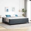 vidaXL Bedframe met matras Donkergrijs 200 x 200 cm Stof