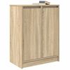 vidaXL Dressoir 57x34x76 cm bewerkt hout sonoma eikenkleurig