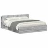 vidaXL Bedframe met opslag Grijs Sonoma 200 x 200 cm Bewerkt hout
