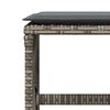 vidaXL Tuinkrukken 4 st met kussens 41x41x36 cm poly rattan grijs